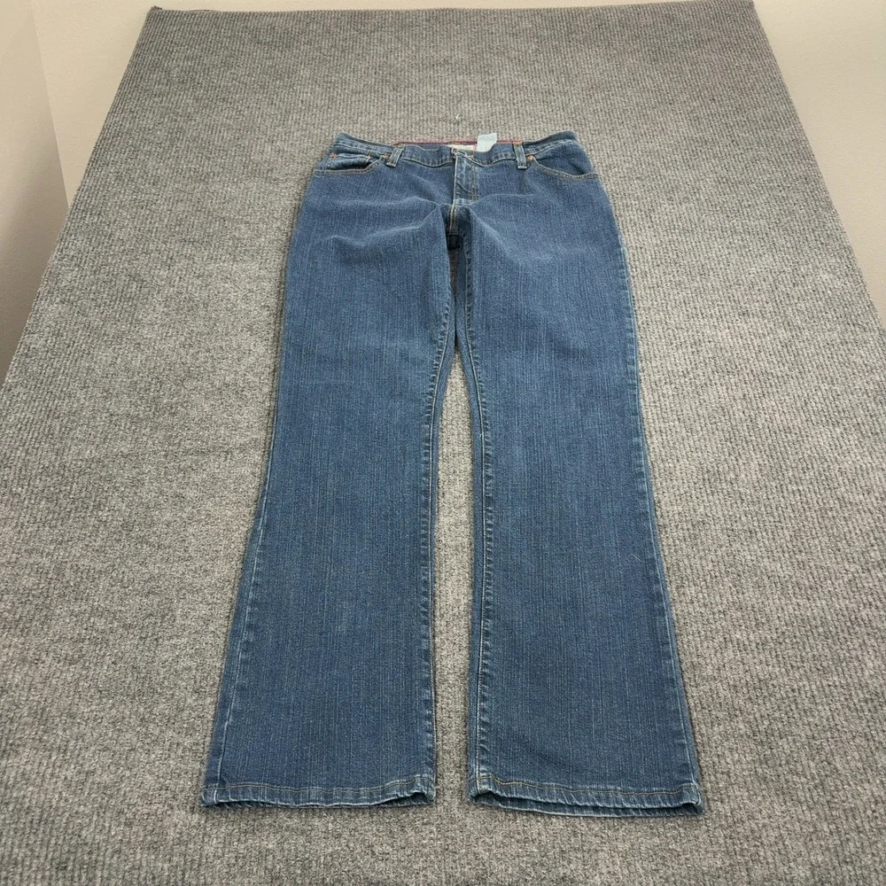 Levi's 550 Relaxed Boot Cut Jeans Womens 14 L Blue Cotton Stretch Casual Classic